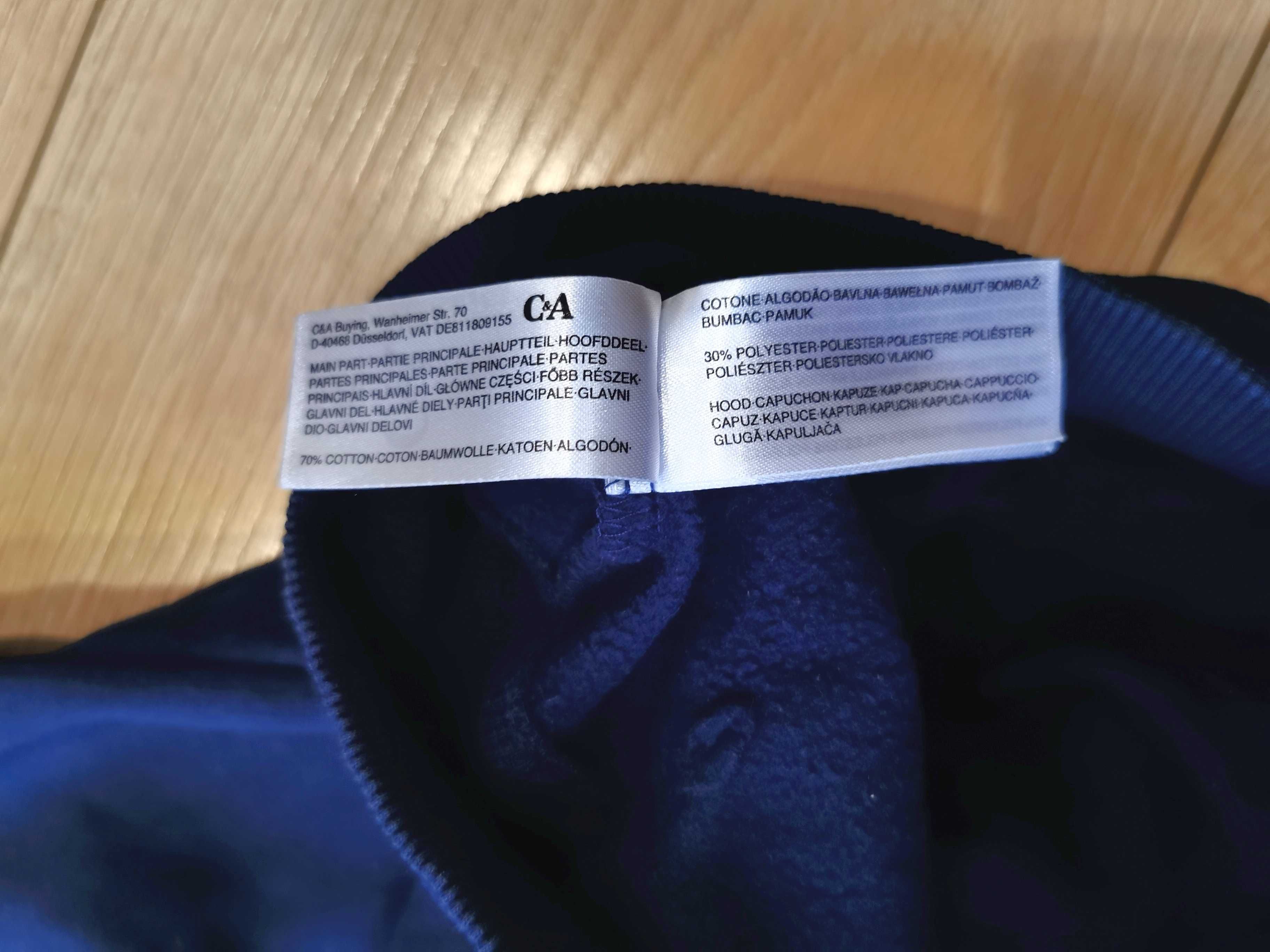 Bluza rozpinana ocieplana C&A 140 granat