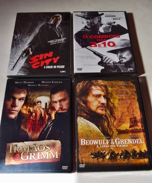 Pack 4 DVDs Acção/Aventura NOVOS