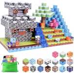 Магнітний конструктор Майнкрафт 100 деталей Minecraft Замок с терасою