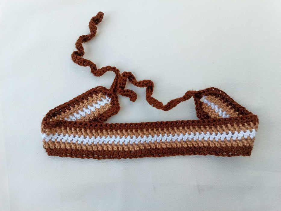 Fitas em crochet feitas à mão