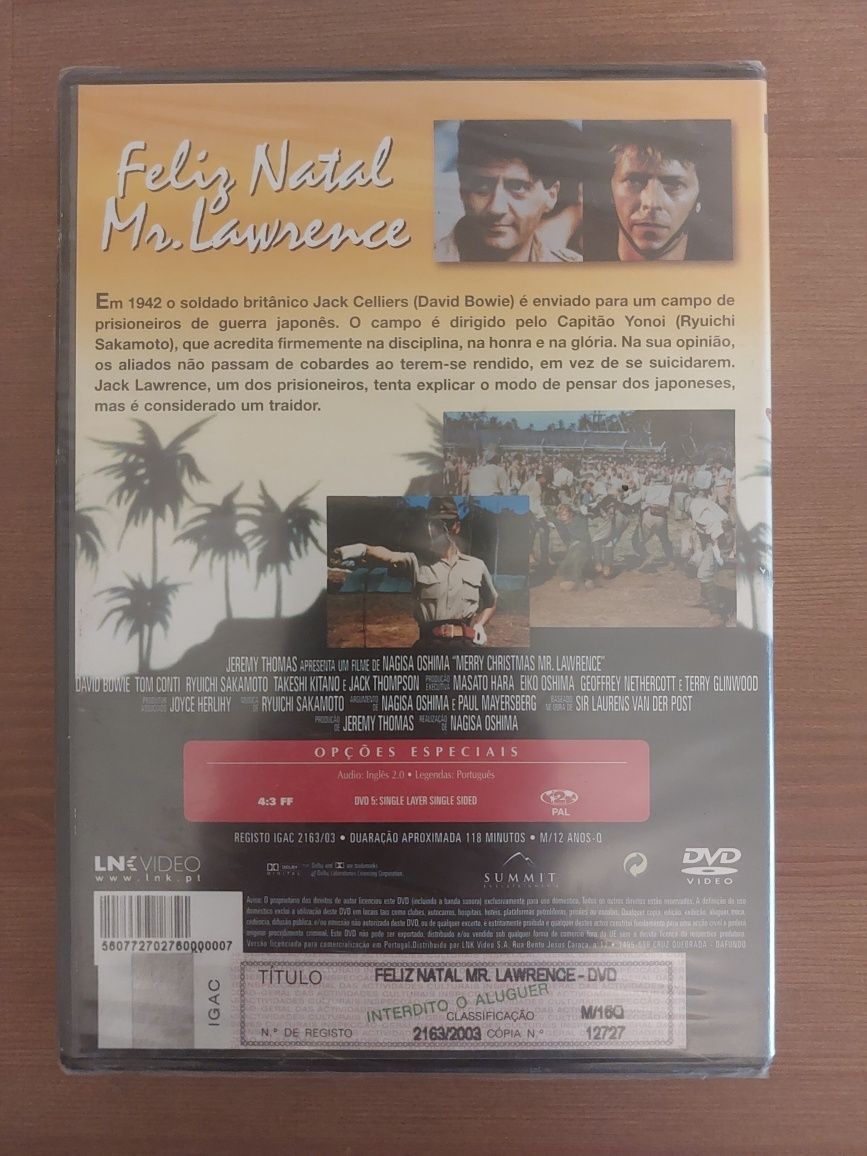 DVD NOVO e SELADO - " Feliz Natal Mr. Lawrence" (1983)