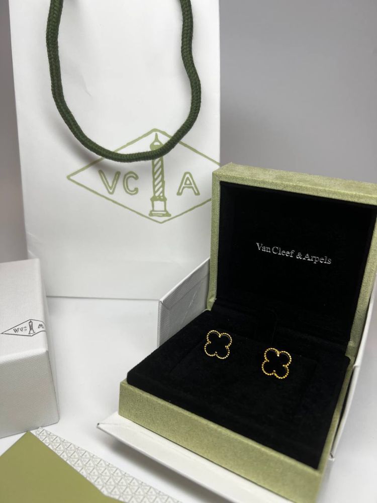 Сережки Van cleef серги VCA