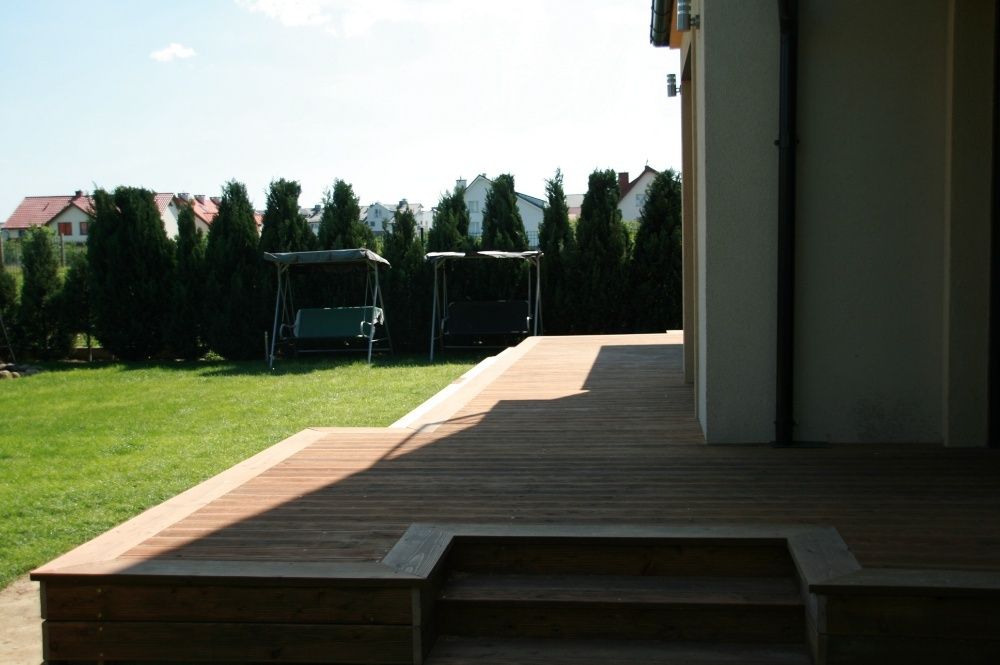 Deska tarasowa - modrzew 28mm gladka, ryfel, producent - 5 % rabatu