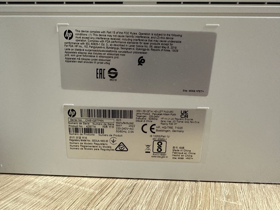 Принтер лазерний HP LaserJet M107a