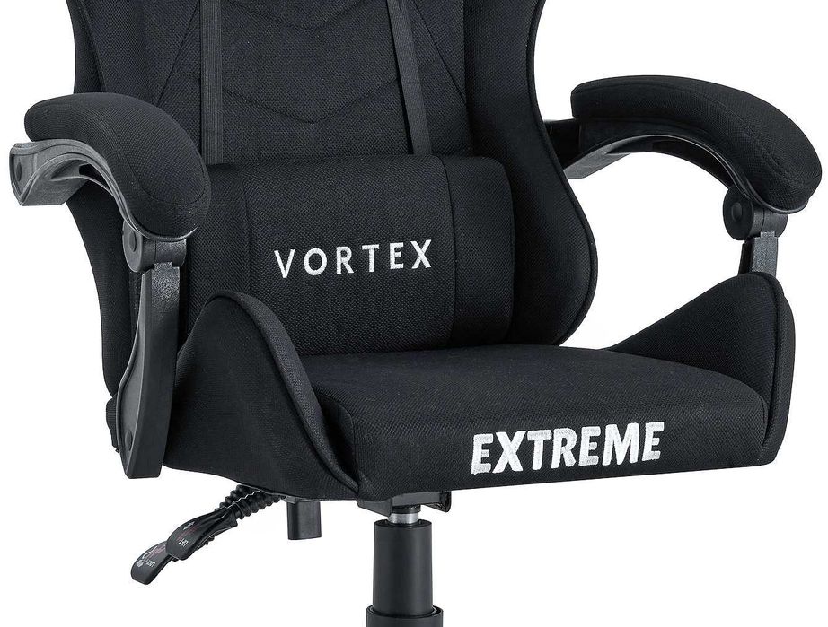 Fotel Gamingowy z tkaniny EXTREME Vortex kolor cały czarny