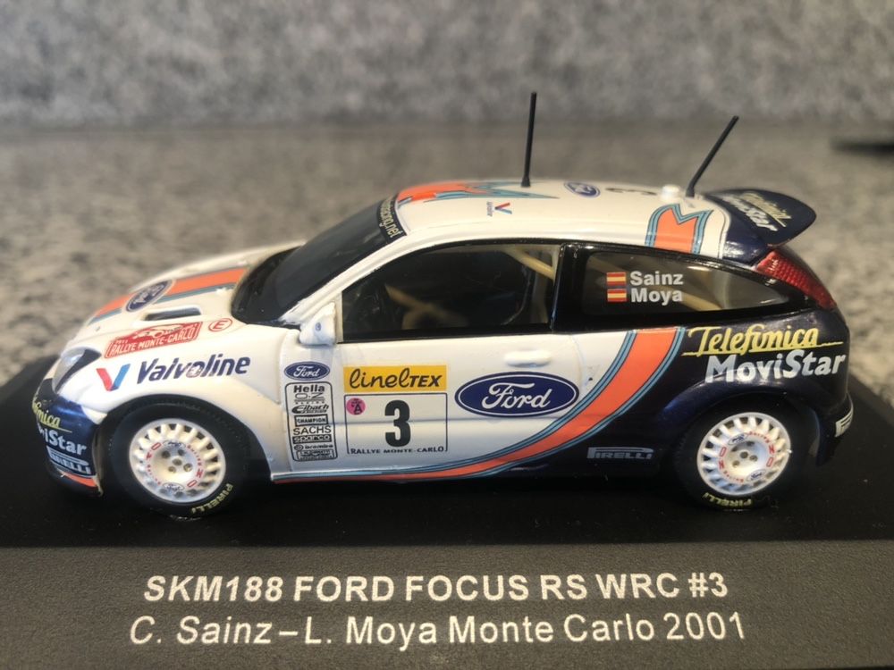 Ford Focus RS WRC #3 C.Sainz-L.Moya Monte Carlo 2001 skal 1/43