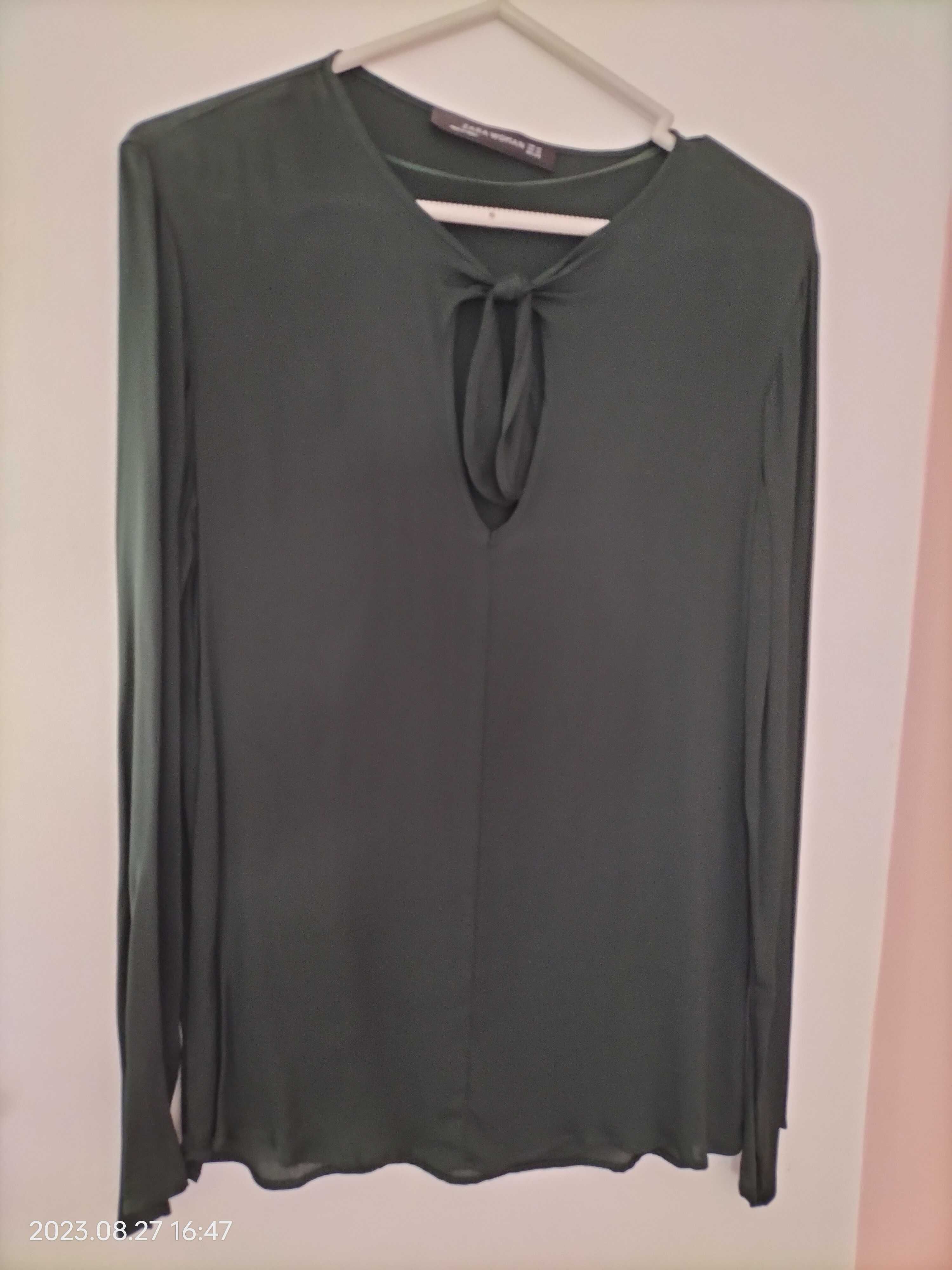 Blusa nova Zara com laço XS