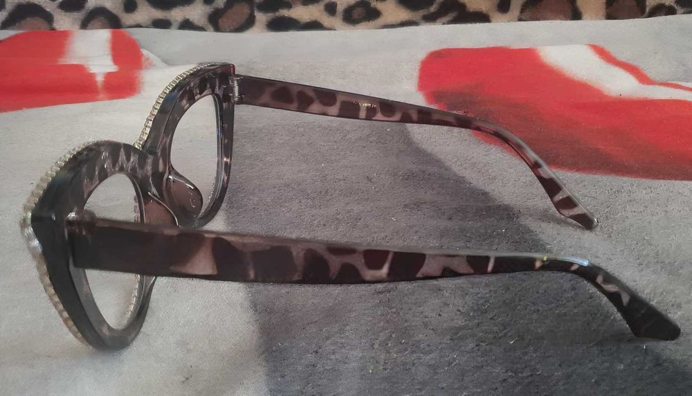 Okulary kocie kolor panterka