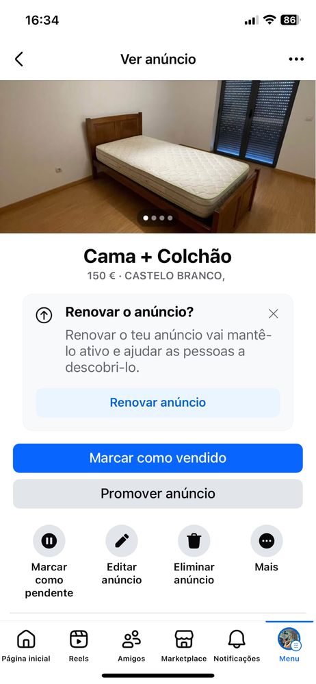 Cama + Colchao Ortopedico