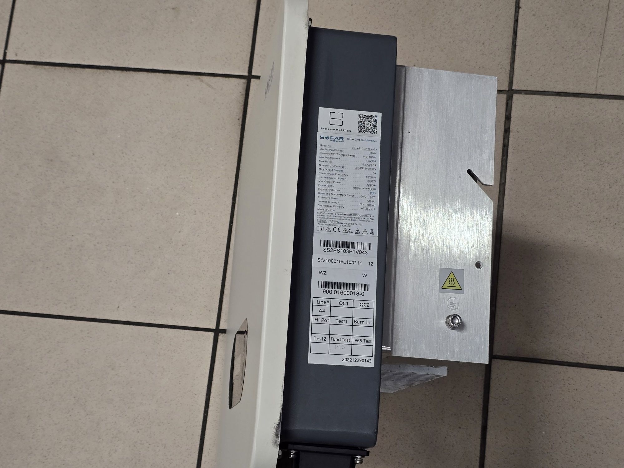 Falownik Inwerter Sofar 3.3 KTLX G3 Trójfazowy WiFi Fotowoltaika