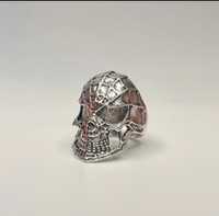 TANIO! Sygnet pierścionek ring obrączka czaszka Spiderman srebrny
