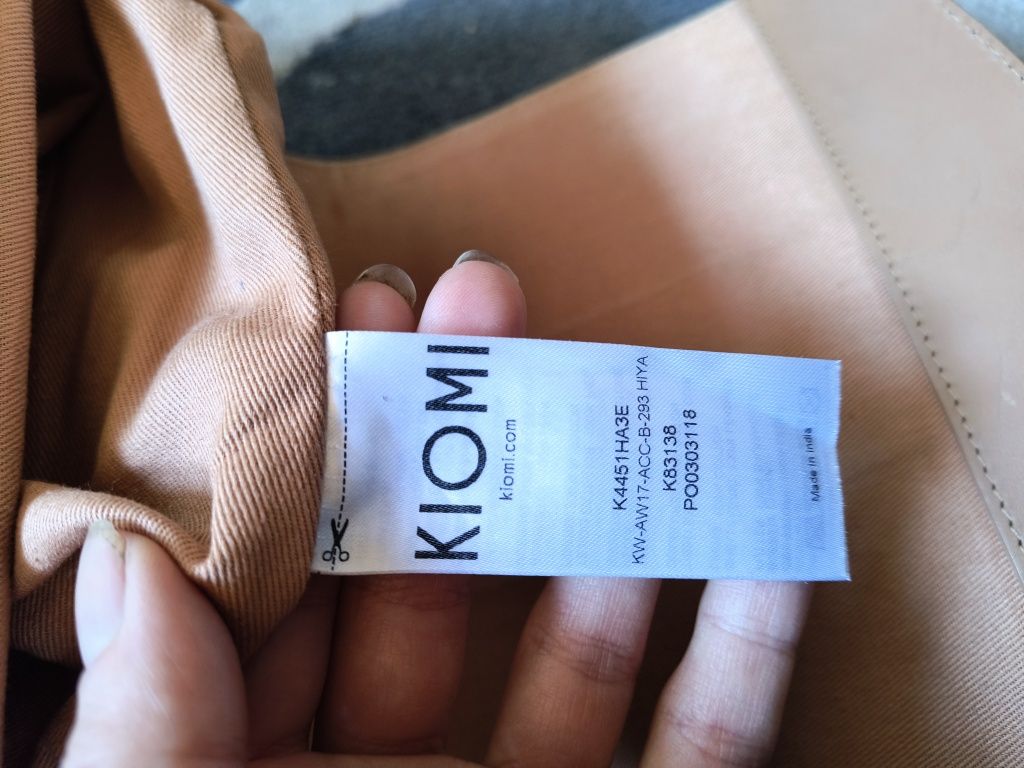 Plecak skórzany KIOMI camel made in India