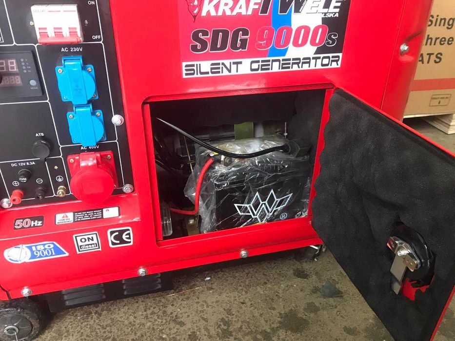 Дизель генератор 9,5 kVa KrafTWele, SDG9000S 3F
