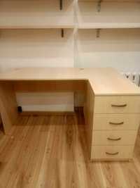 Duże biurko do domu idealne dla ucznia/pracownika biurowego