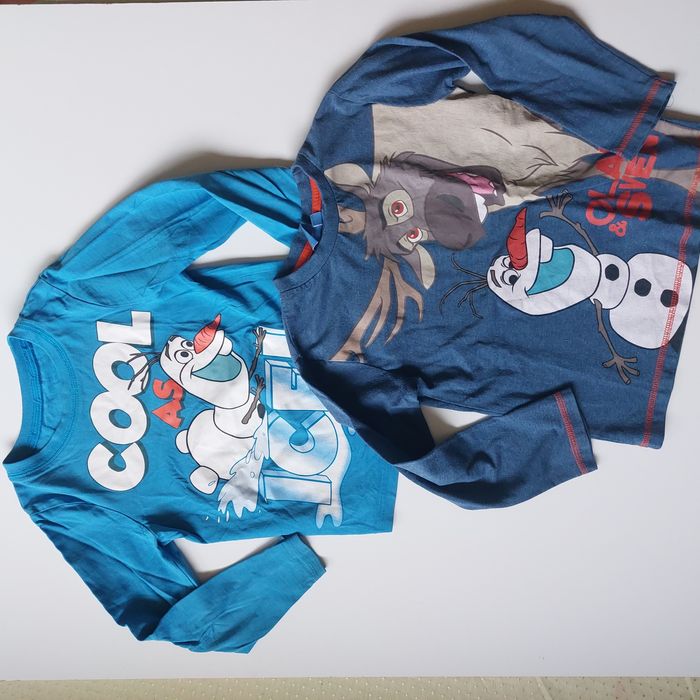 Koszulki z długim rękawem dwupak Olaf Kraina Lodu Disnay Rebel 104