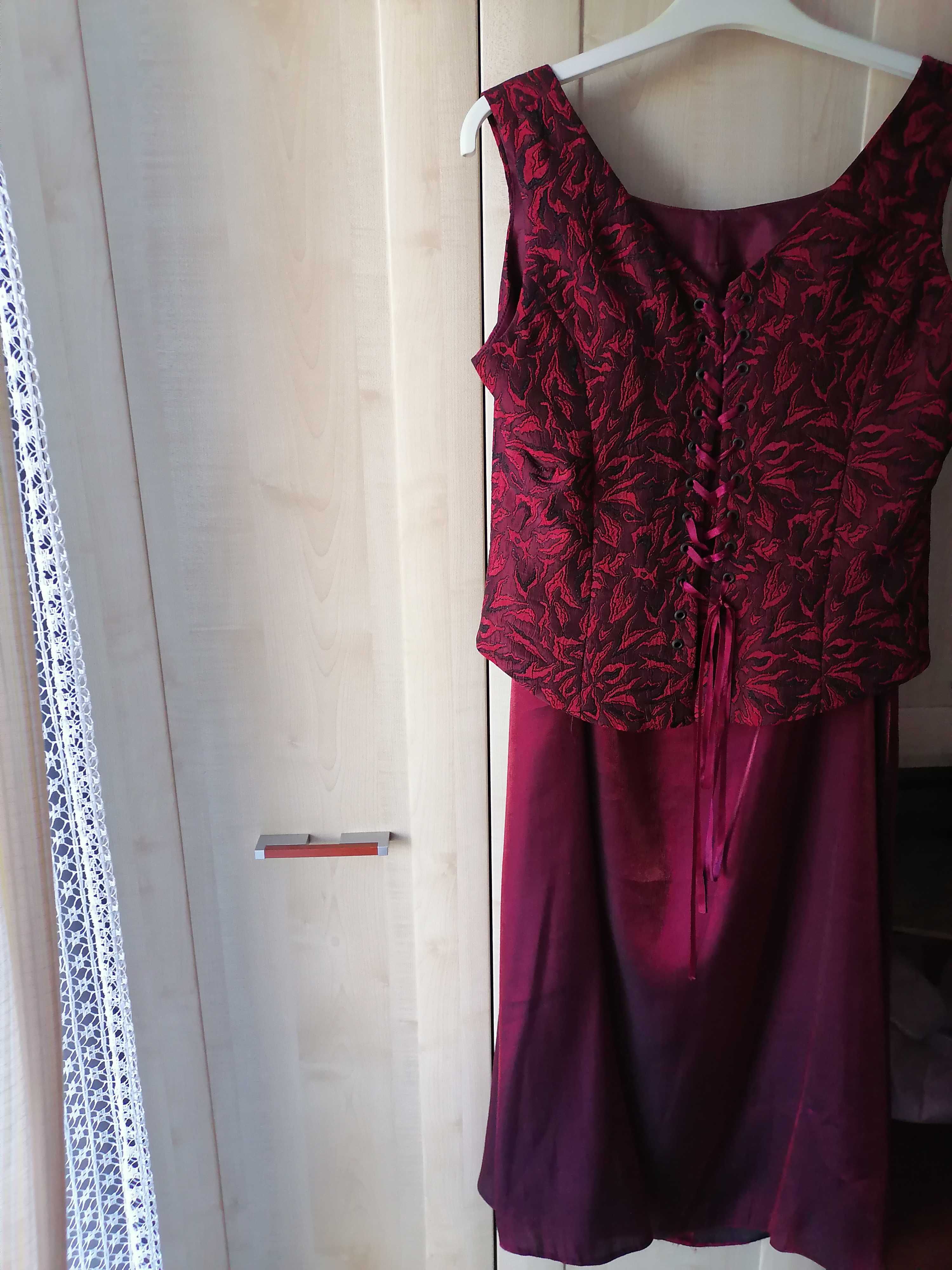 sukienka typu spódnica plus wiązany gorset, rozmiar 42- 50 zł