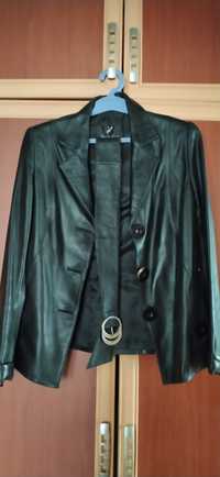 Куртка-пиджак кожаный женский