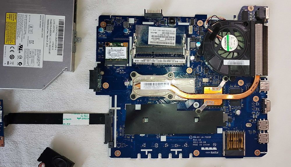 Asus K53BR Материнська плата та інше