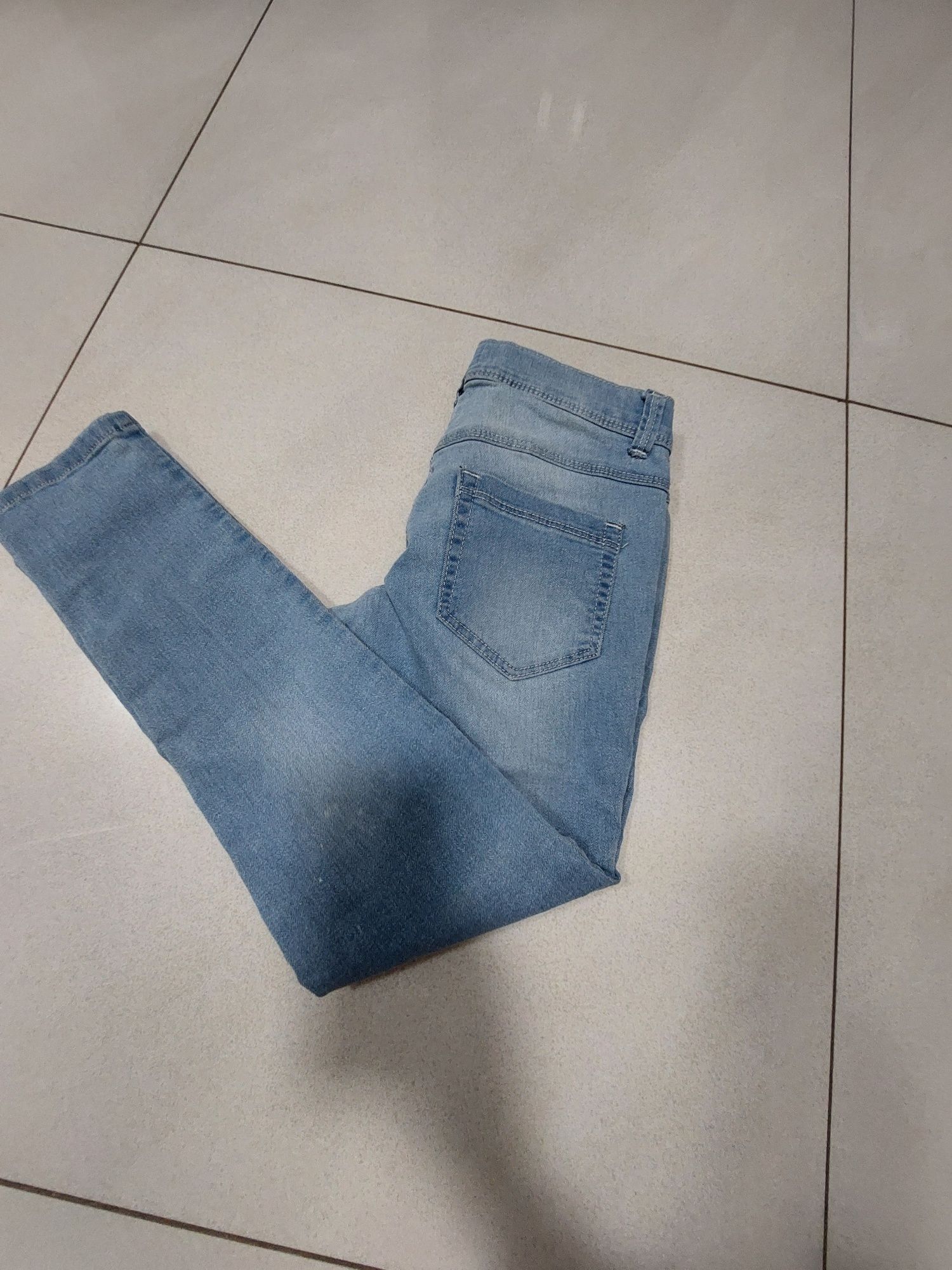 Spodnie jeans elastyczne 146 152 miękkie Benetton