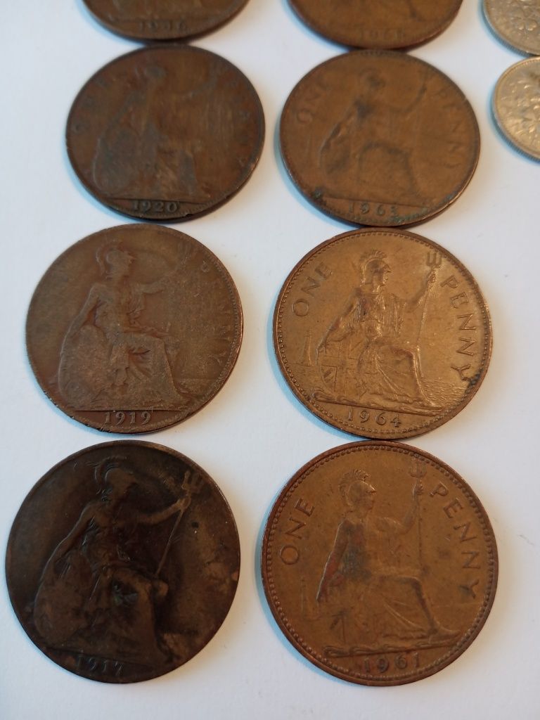 Stare monety Zbiór  Anglia