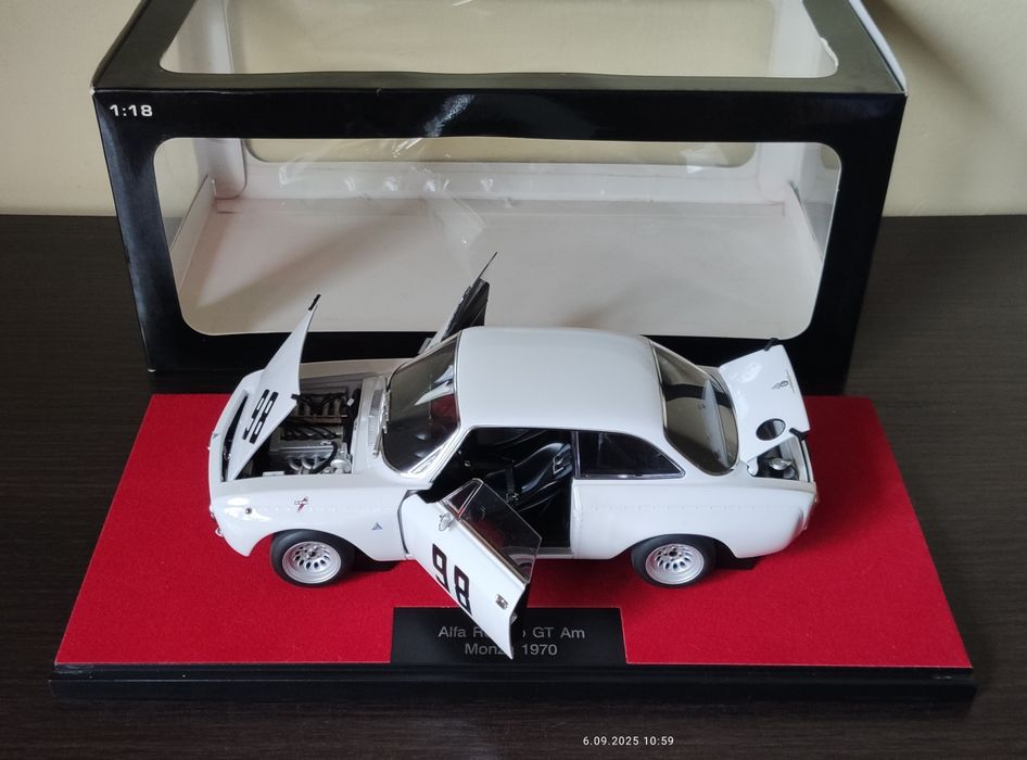 Alfa Romeo Giulia GTAm Monza 1970 rok 1:18 Auto Art