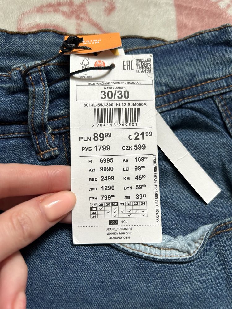Джинси, нові, house denim, super skinny