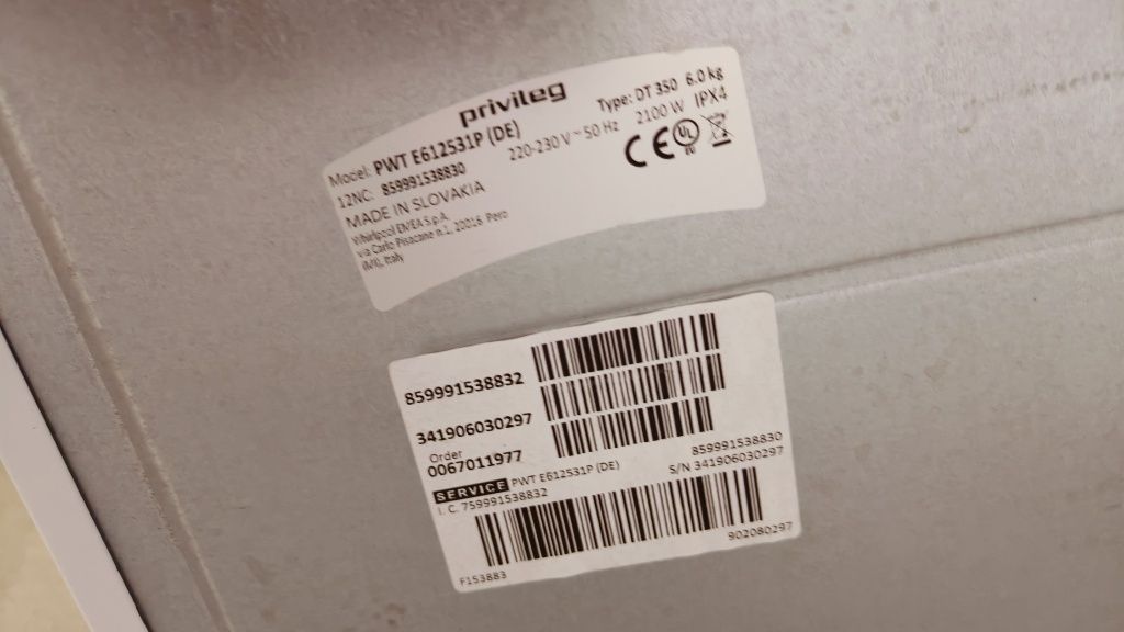 Pralka Privileg z góry ładowana 6kg 1200obr. Bdb stan gwarancja dowóz