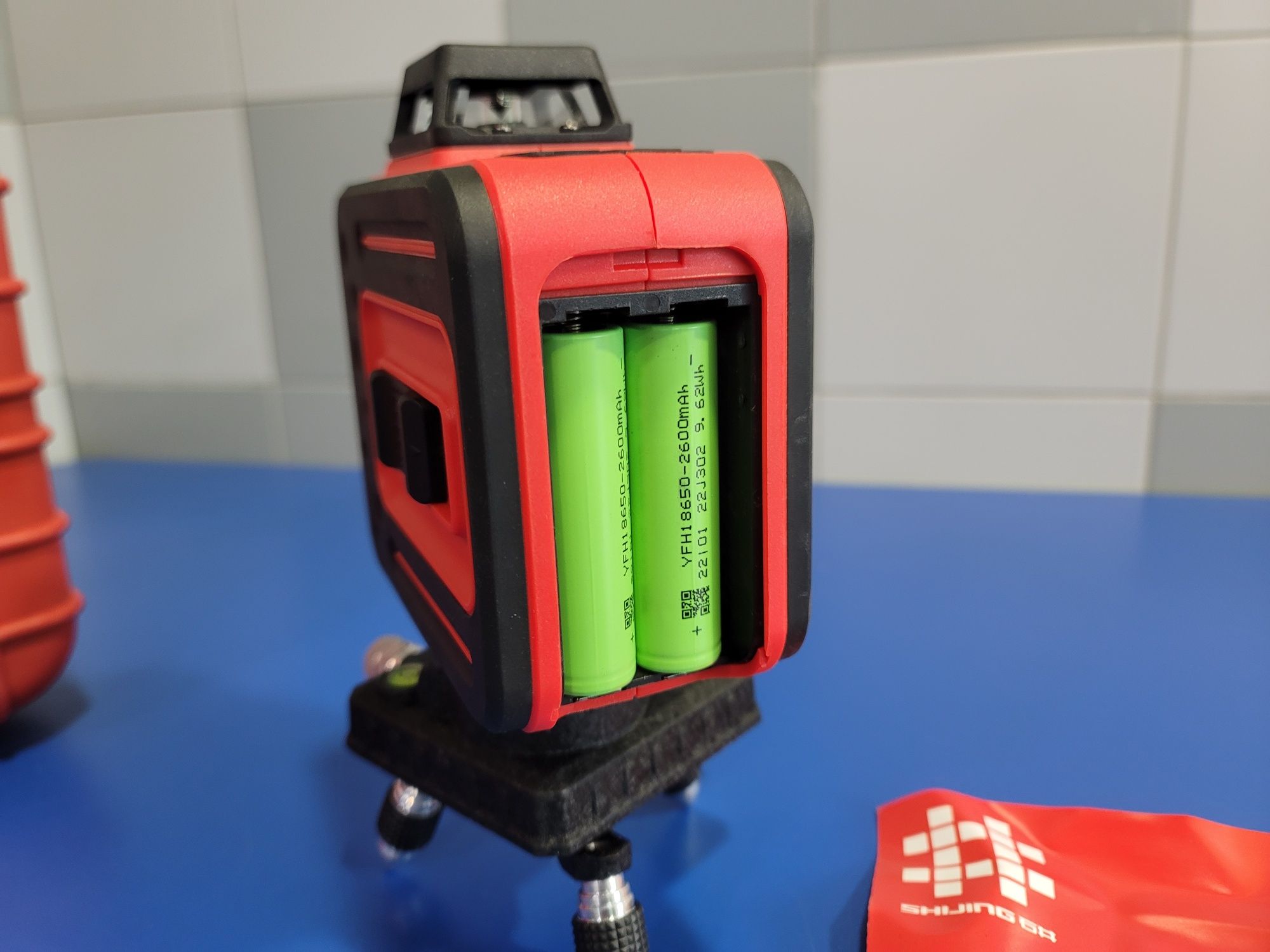 Лазерный уровень нивелир Shijing 7359 3D  Зелёный луч Акб