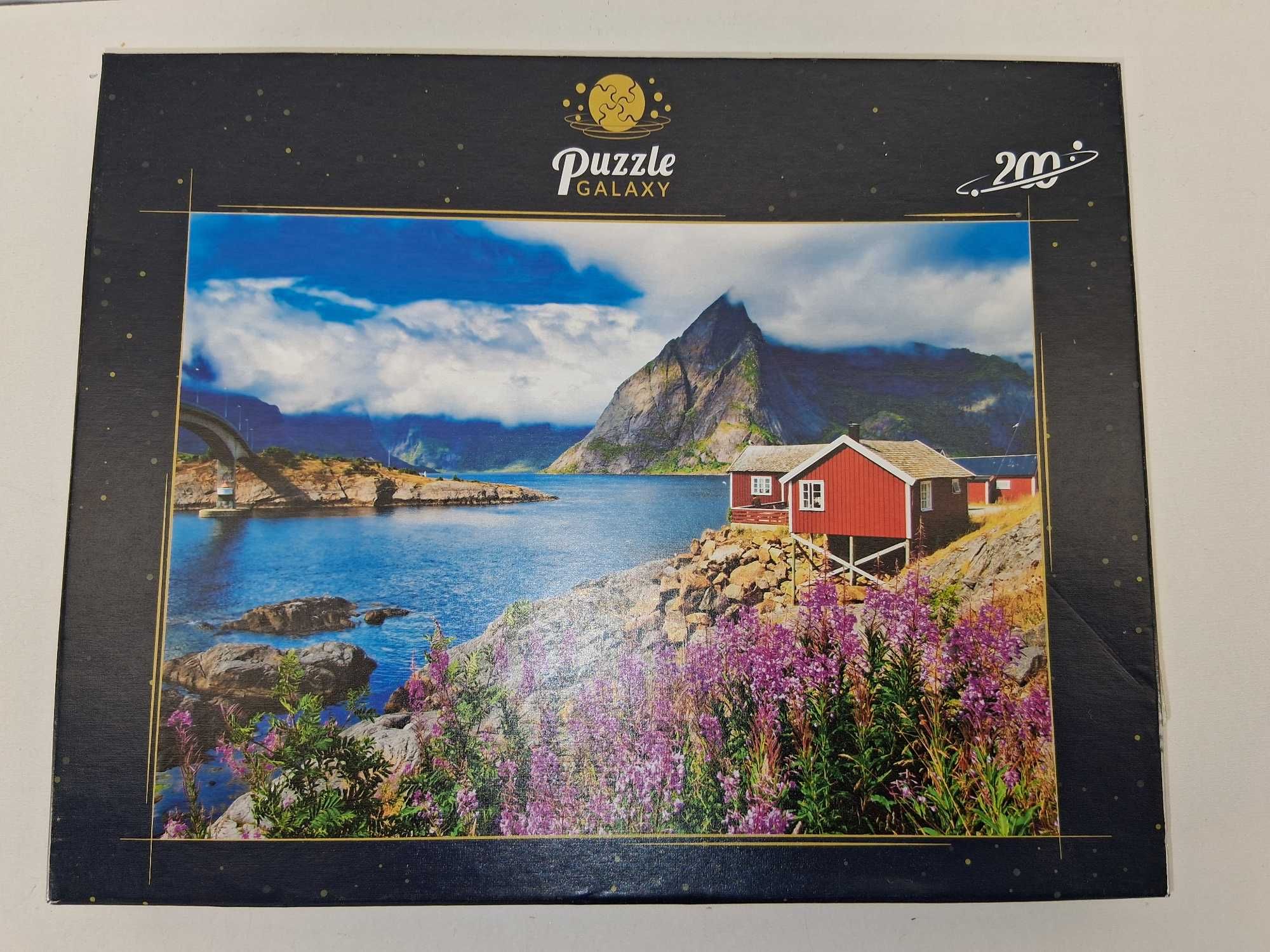 I055 Puzzle Galaxy Krajobraz Skandynawski 200 Elementów