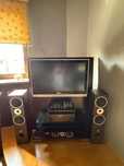 Szafka rtv z zestawem, 4 glosniki Tv Philips wzmacniacz z dvd Pioneer
