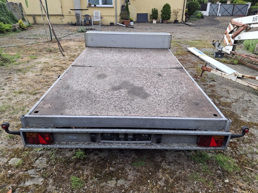 Przyczepa dwuosiowa 3.5m / demontowane burty