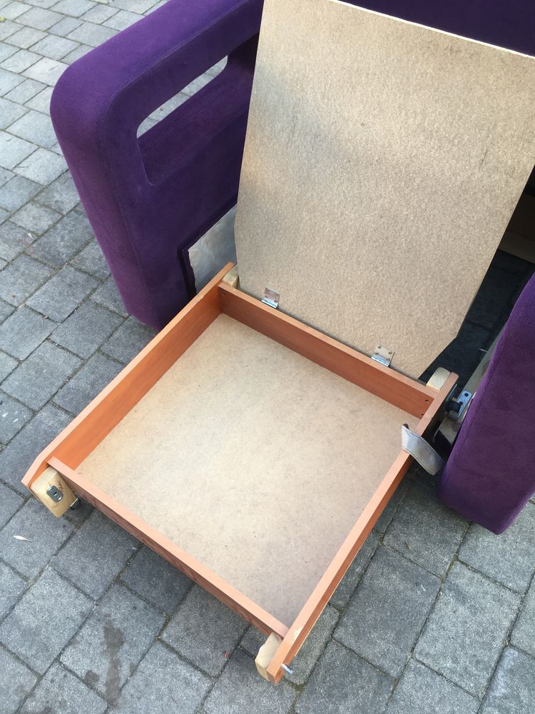 Fotel rozkładany,tapczanik
