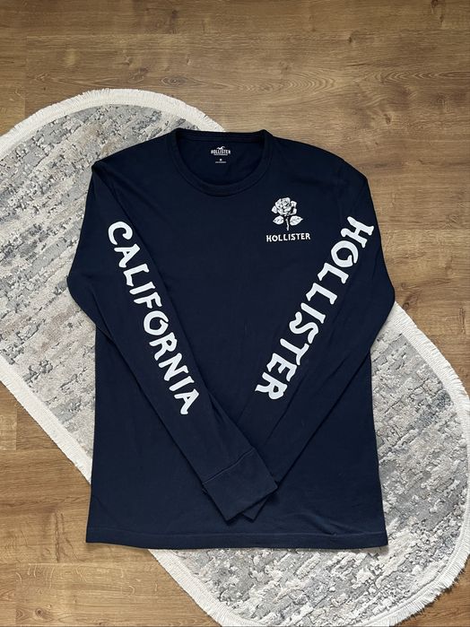 Лонгслів hollister з крутим принтом