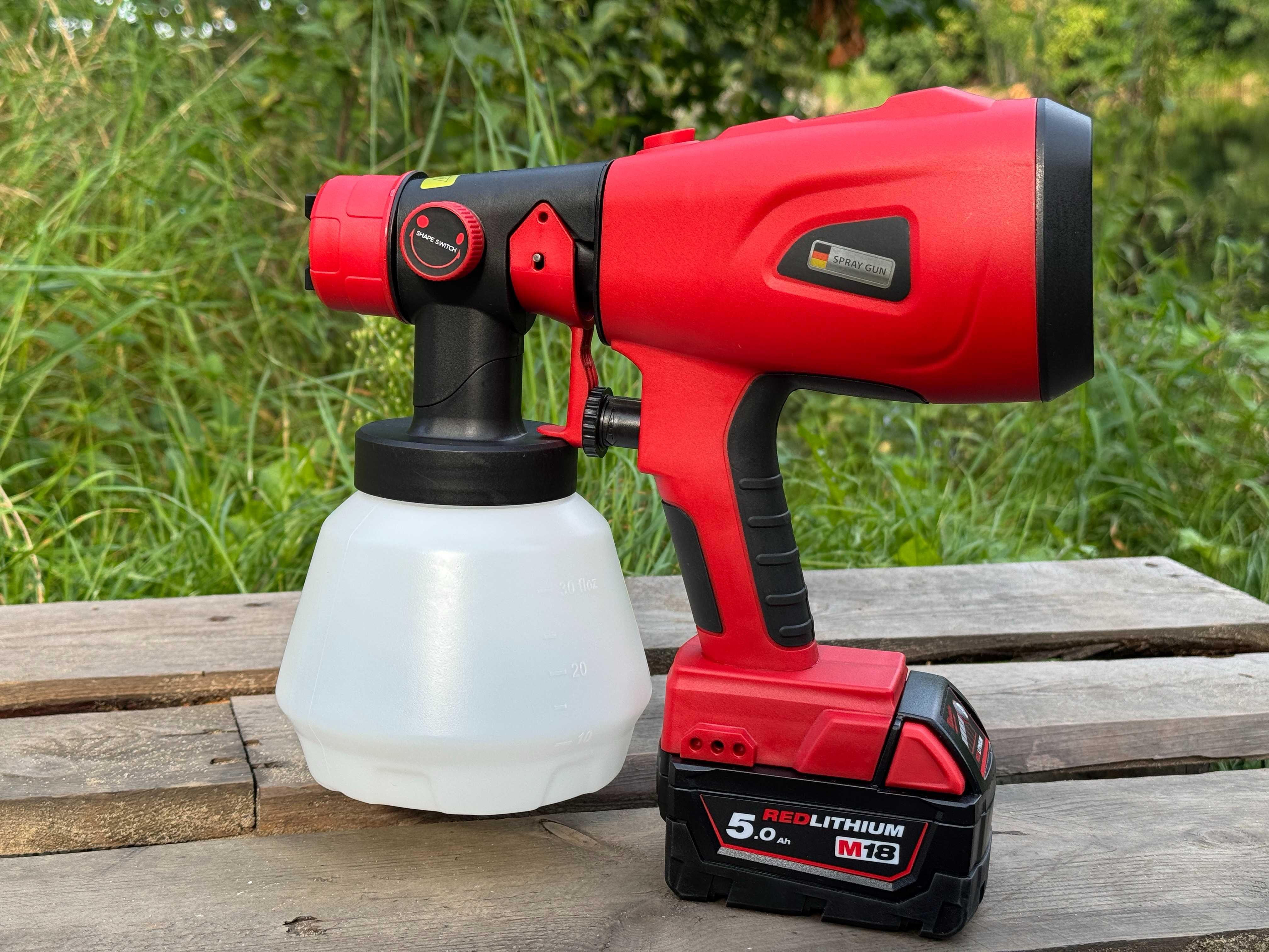 Pistolet na farbe do sufitów pasuje do baterii MILWAUKEE Instrukcja PL