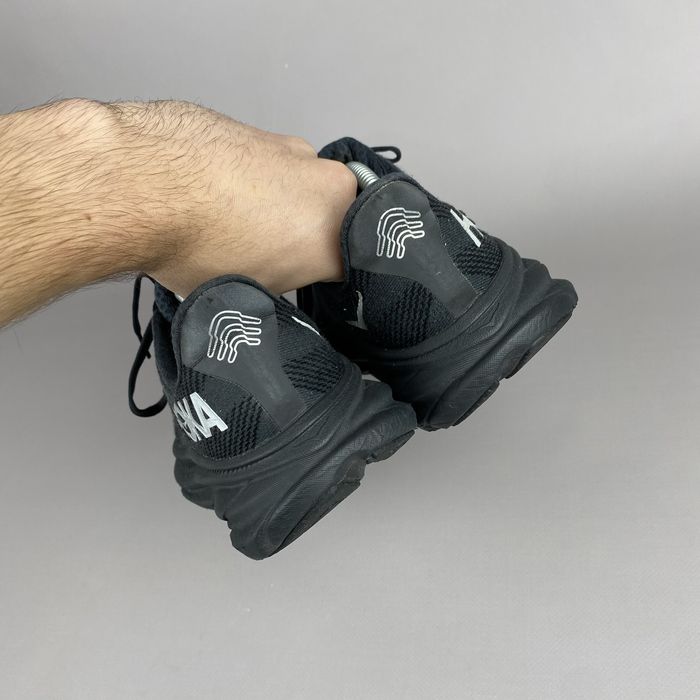 р.38 Оригінал! Кросівки Hoka Clifton 9 Black Gore Tex Чорні