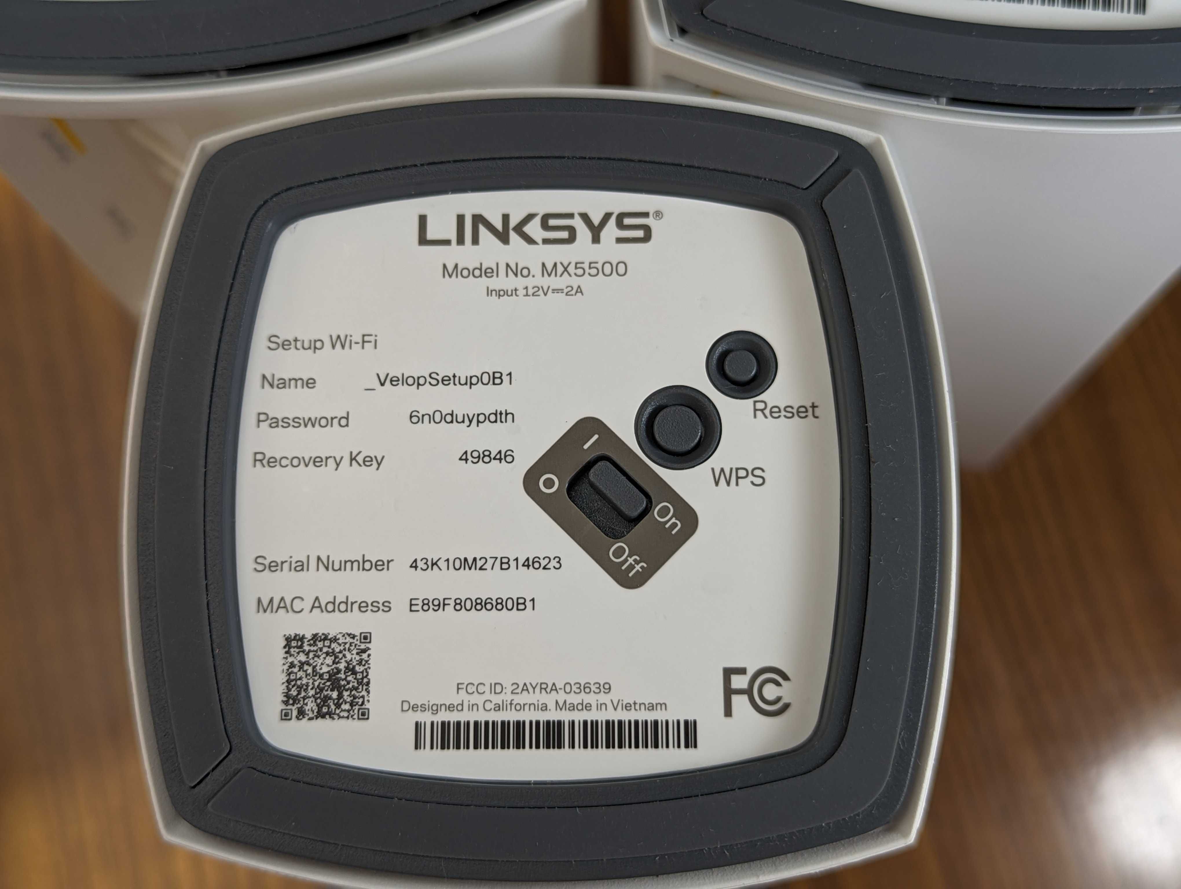 Роутер MX5500 Linksys Atlas Pro 6 CISCO Mesh WiFi6 AX ApplHomeKit