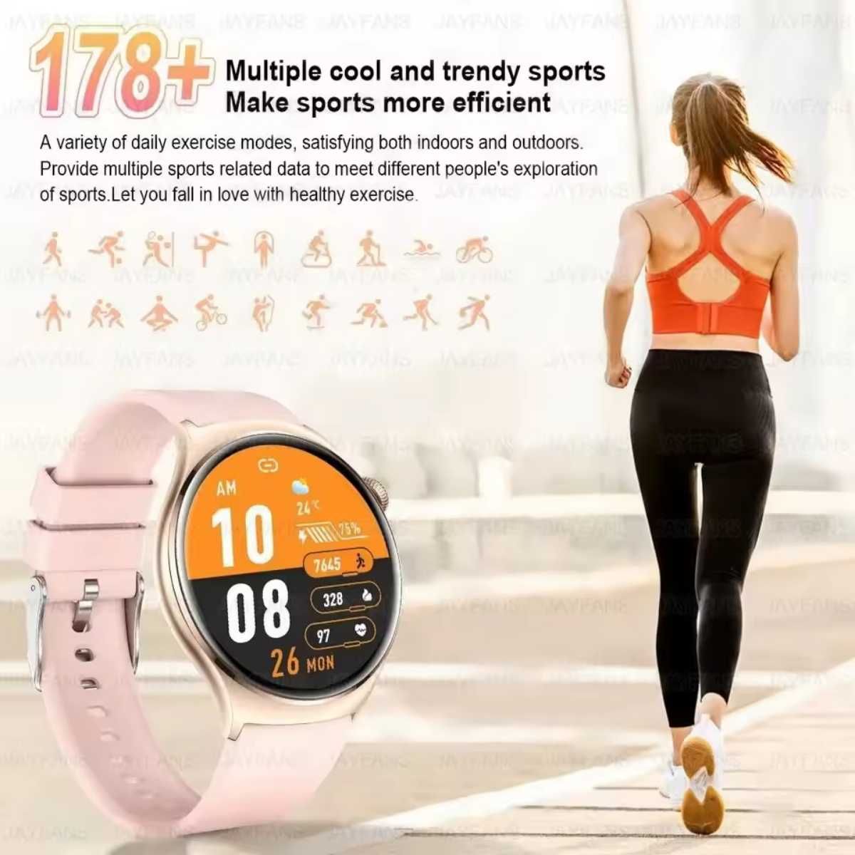 Женские смарт часы. WATCH3 PRO. NFC.