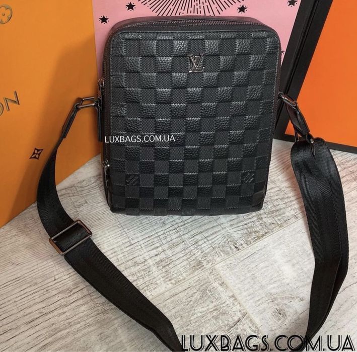 Мужская кожаная сумка через плечо Louis Vuitton