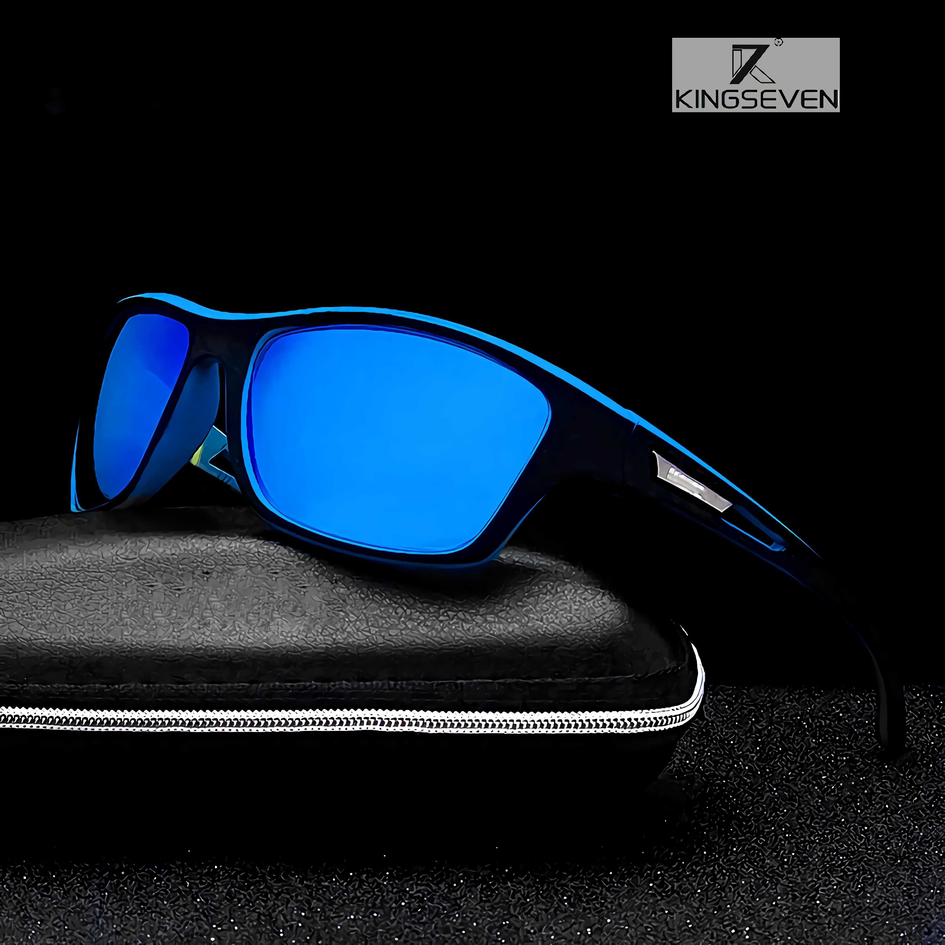 OKULARY PRZECIWSŁONECZNE. Polaryzacyjne HD. Sportowe. Black / Blue