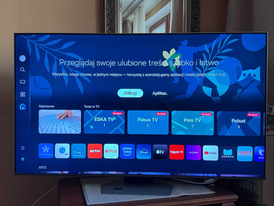 Telewizor 55 cali qled idealny za 1/2 ceny, na gwarancji