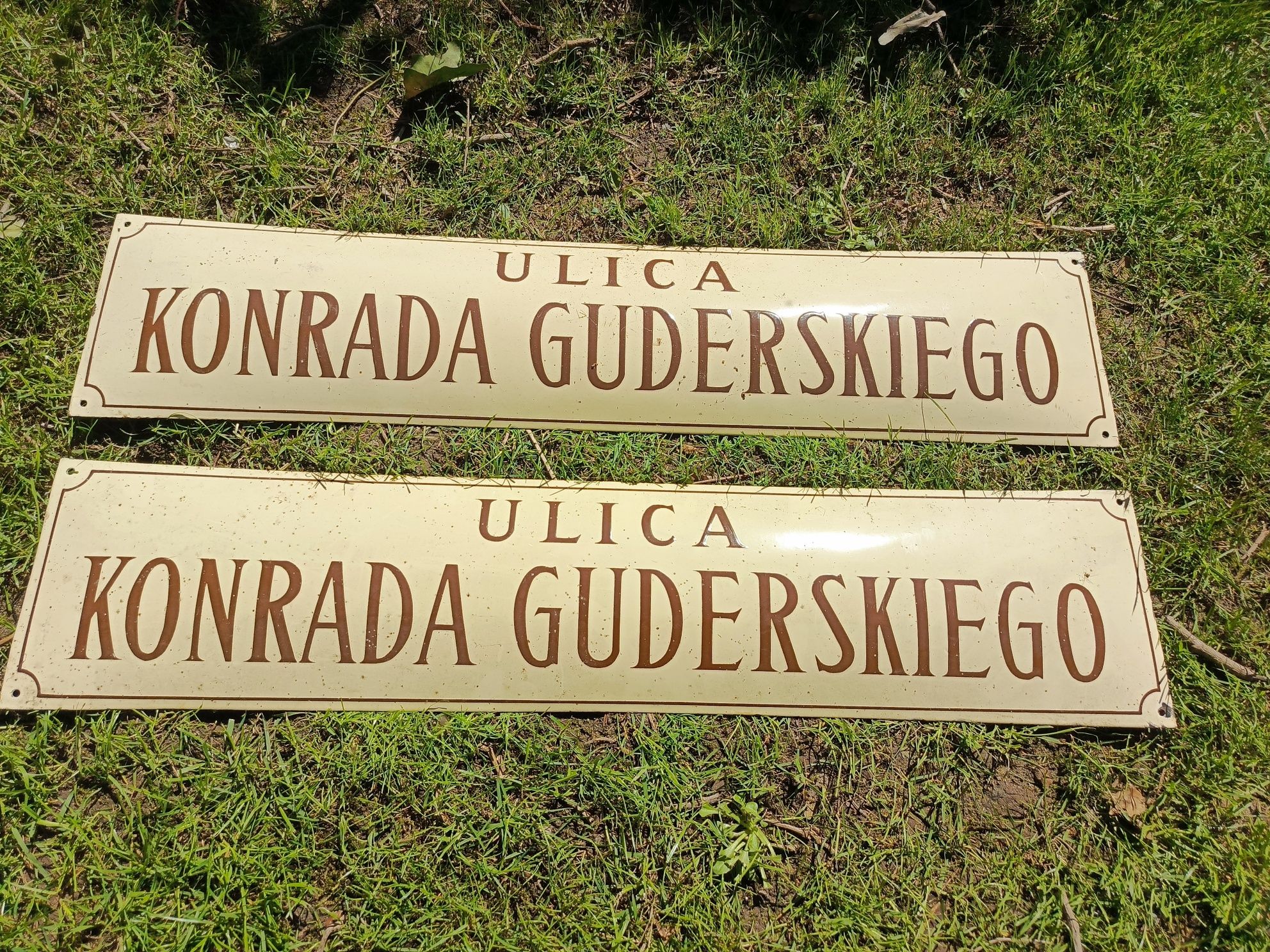 Stara emaliowana tablica PRL