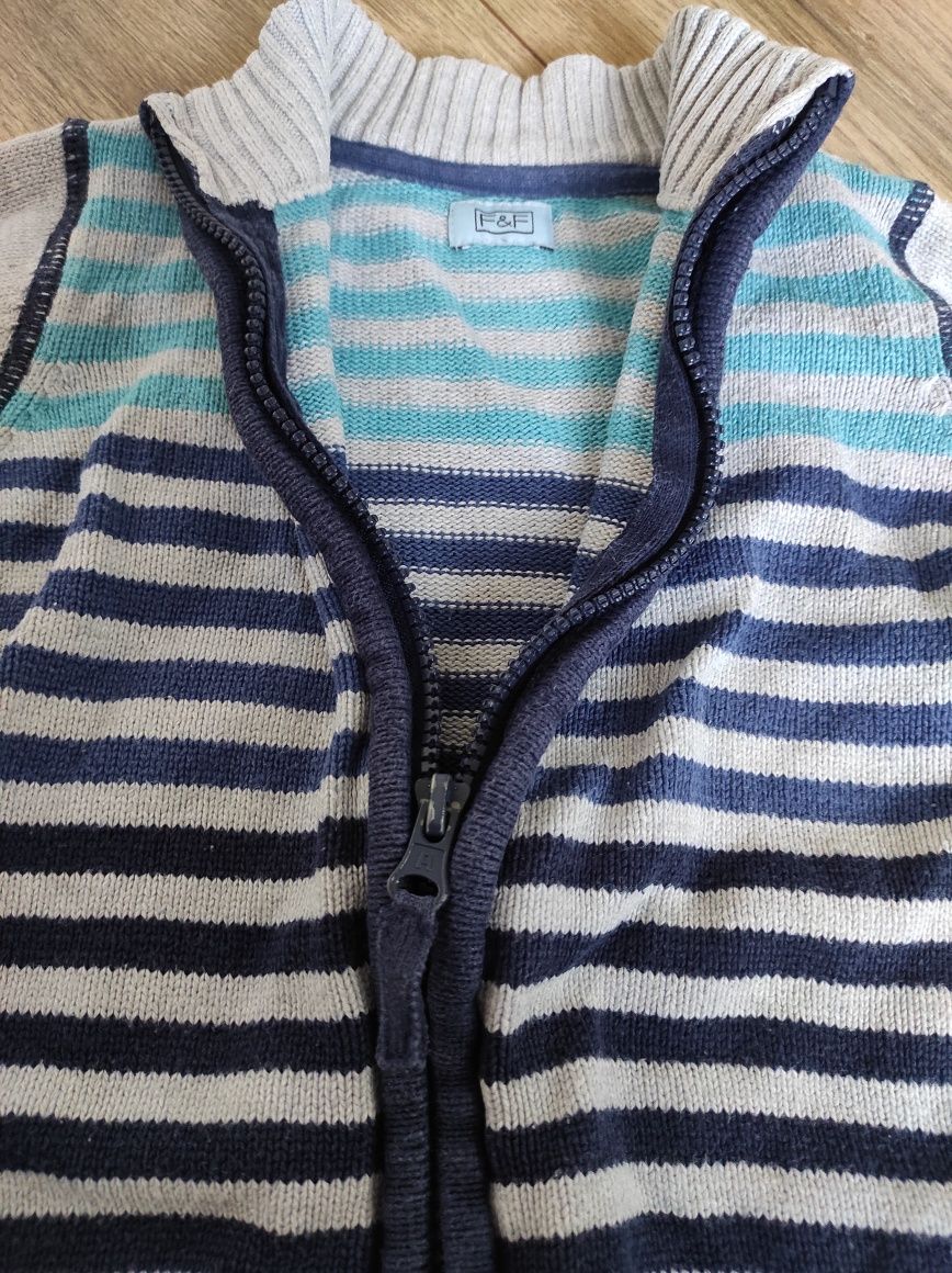 2 szt Swetry bluzy dla chłopca zestaw ciepłe baby club smyk r. 86