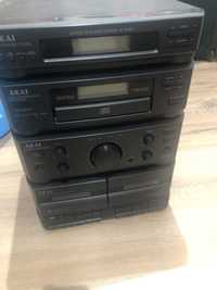 Aparelhagem sistema de som cassete cd radio