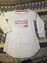 Bluza/tunika dresowa H&M dla dziewczynki roz. 122/128.