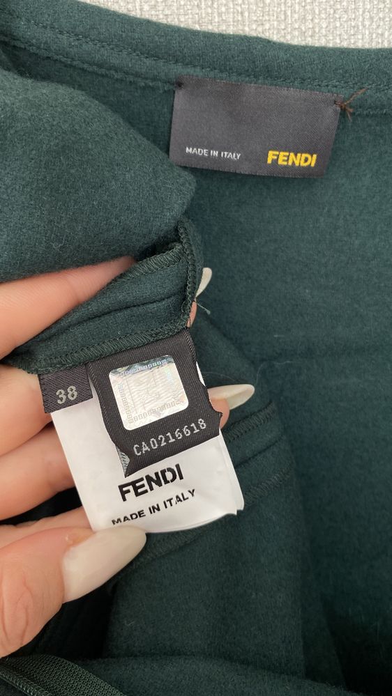 Fendi оригінал сукня з вовни по фігурі роз.s-m