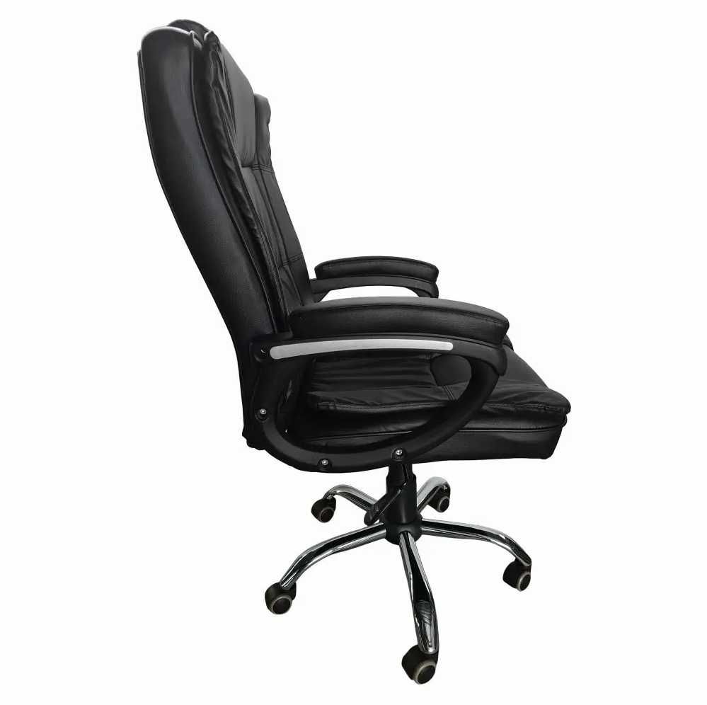 Кресло компьютерное для офиса на колесиках Legend Крісло чорне офісне