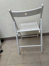 Cadeira branca madeira