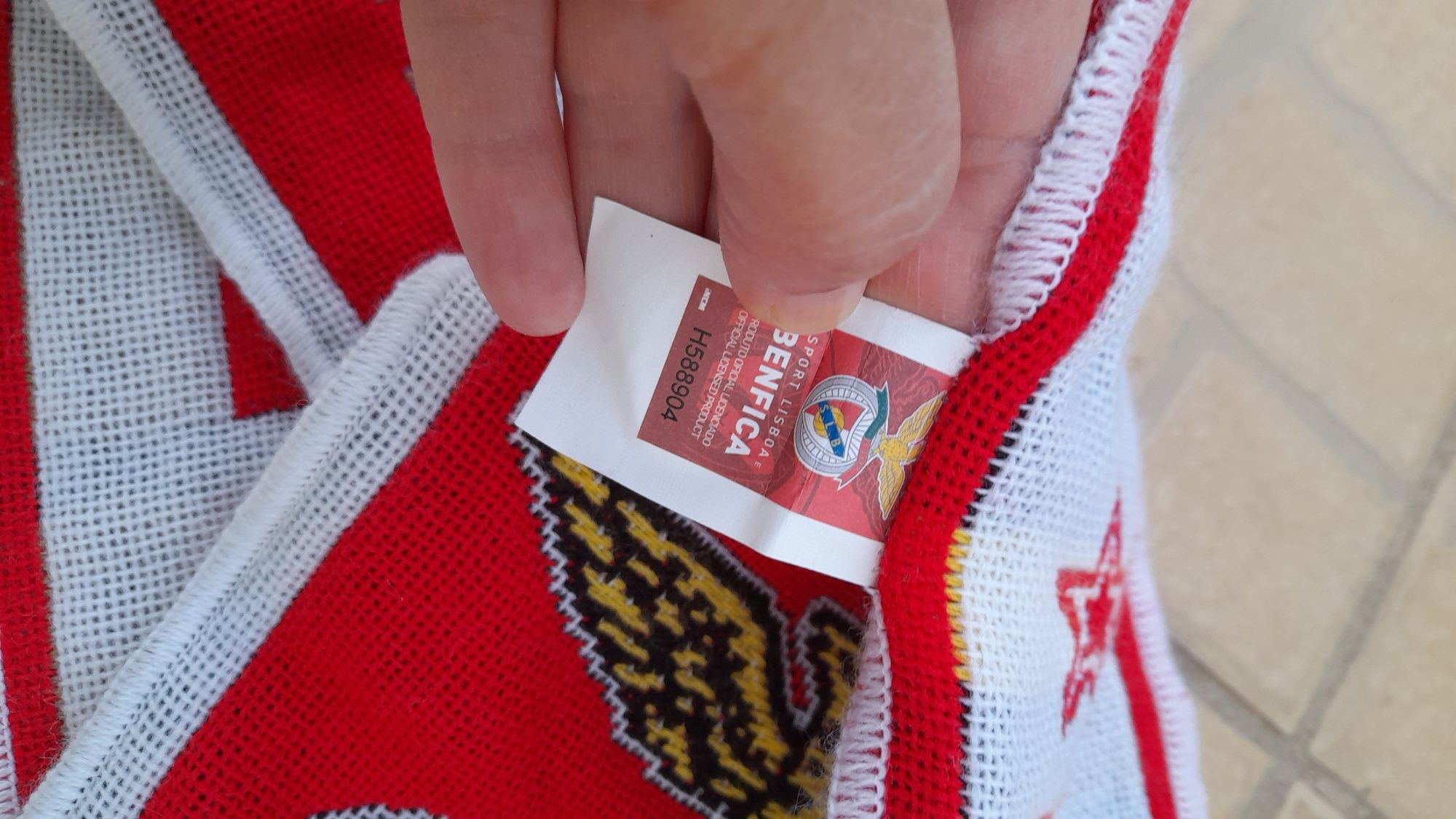 Cachecol Benfica novo