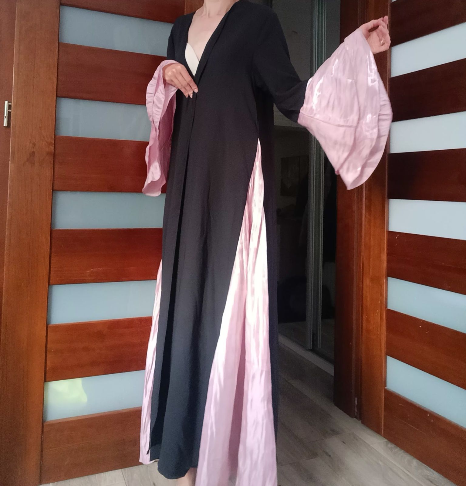 Kimono narzutka sukienka długa styl dubajski