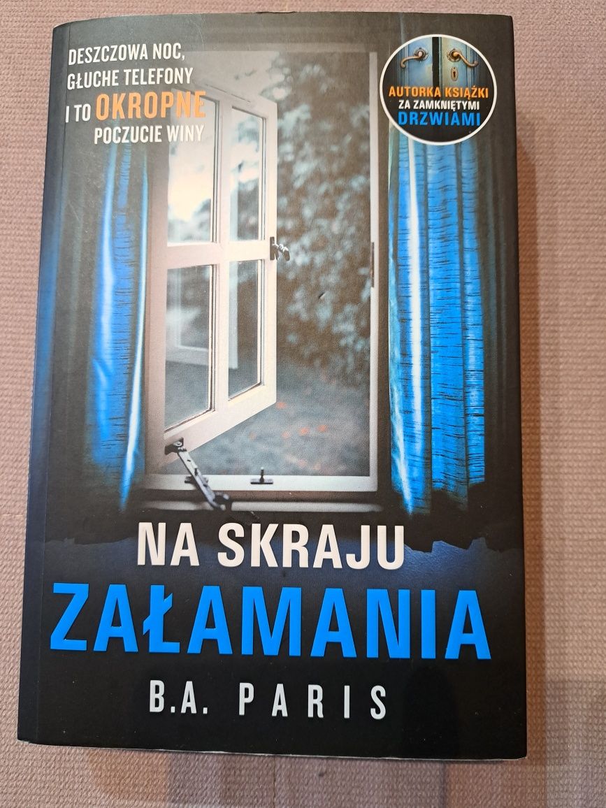 "Na skraju załamania" B.A. Paris thriller